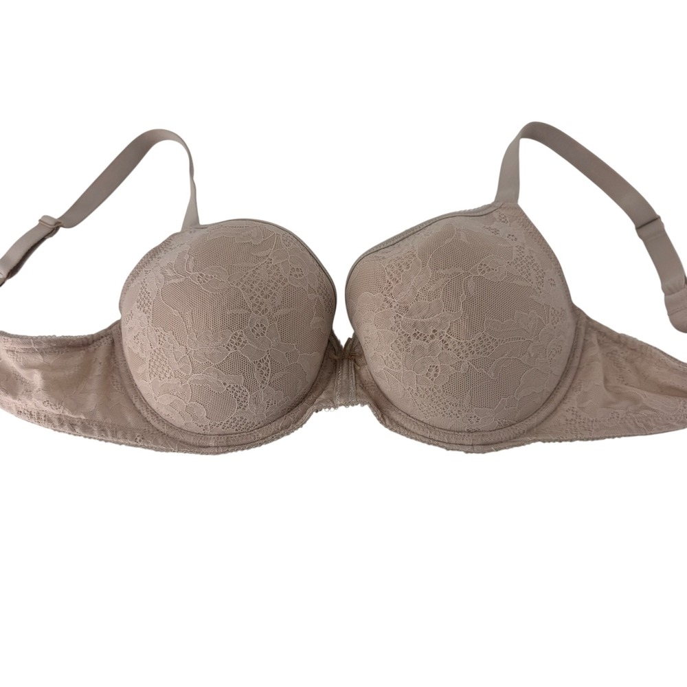 Wacoal 853201 Tan Floral Lace Underwire Full Coverage Bra Womens 36D